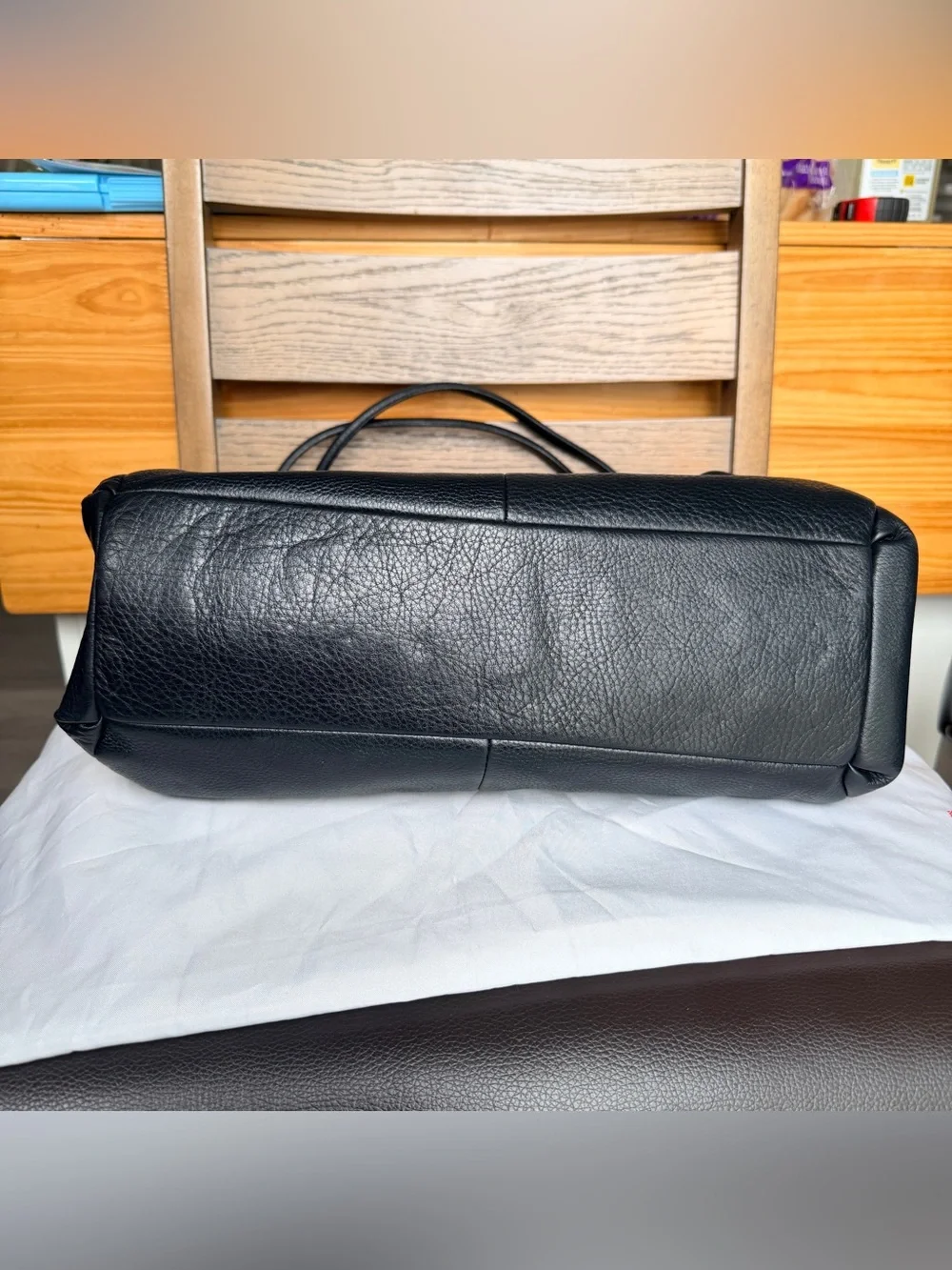 Coach Madison Phoebe pebbled leather shoulder bag in black